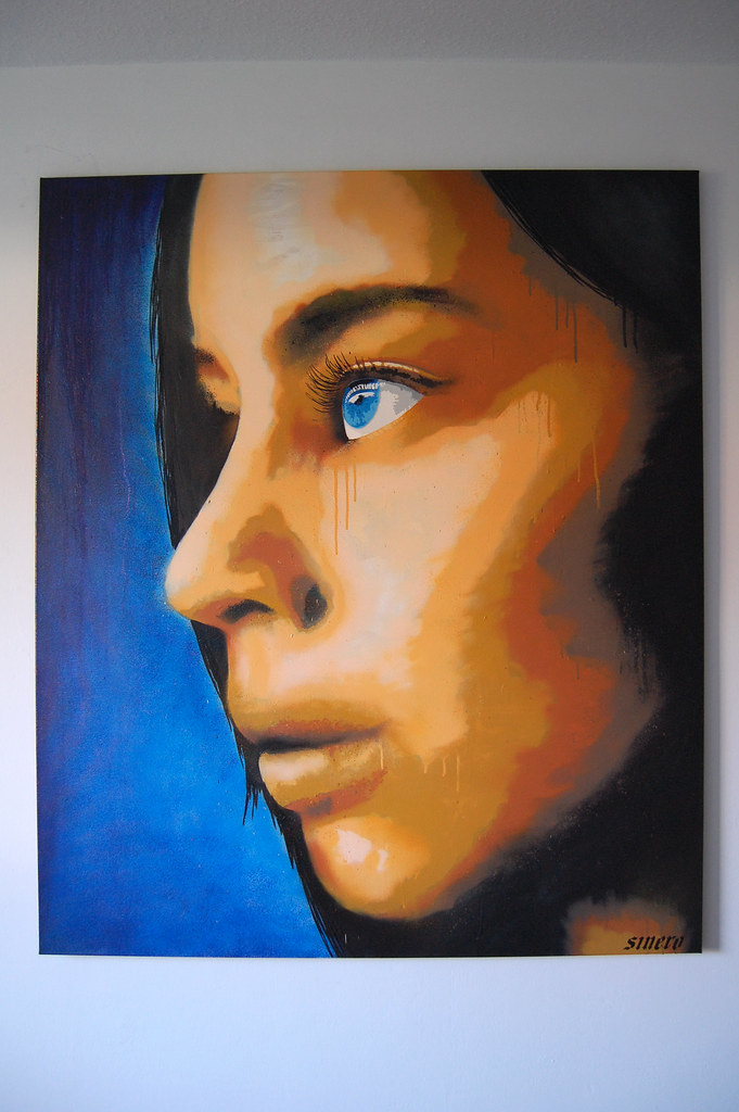 portrait spray paint on canvas 100cm x 120cm (2012) "SINERO" Flickr