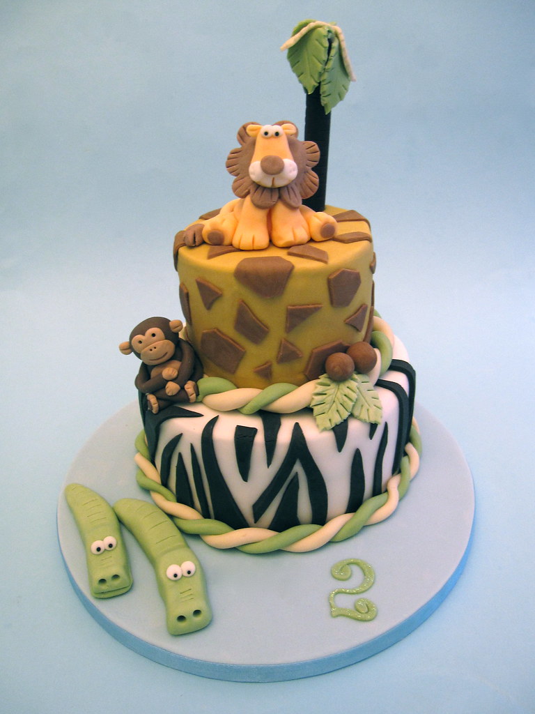 Jungle Cake This is my little boy's 2nd Birthday cake. He … Flickr