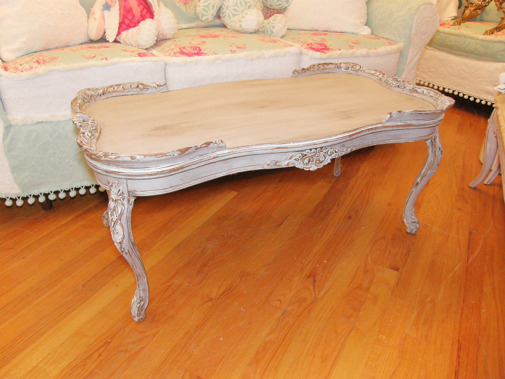 shabby chic antique french gray distressed table find me a… Flickr