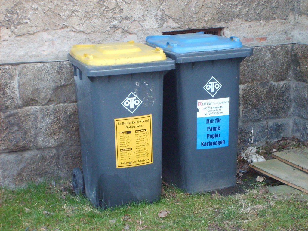 Two oldstyle otto bins 240l used for mixed paper and mate… Flickr