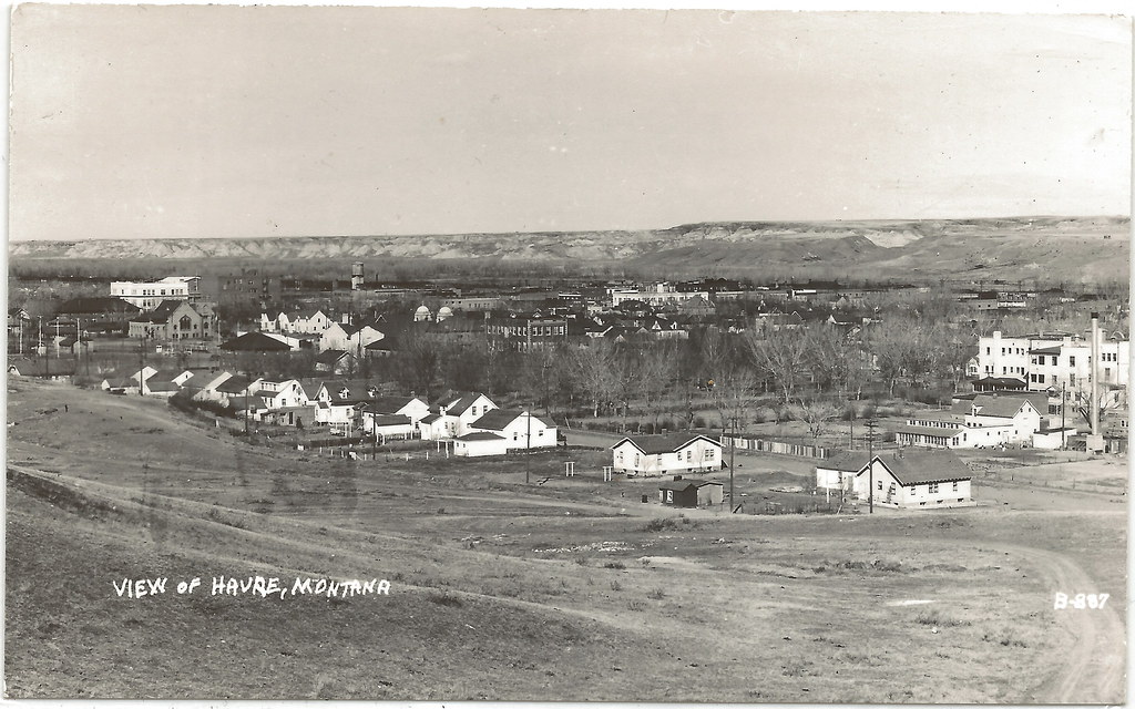 MT Havre MT RPPC Downtown Stores Businesses Homes WATER TO… Flickr