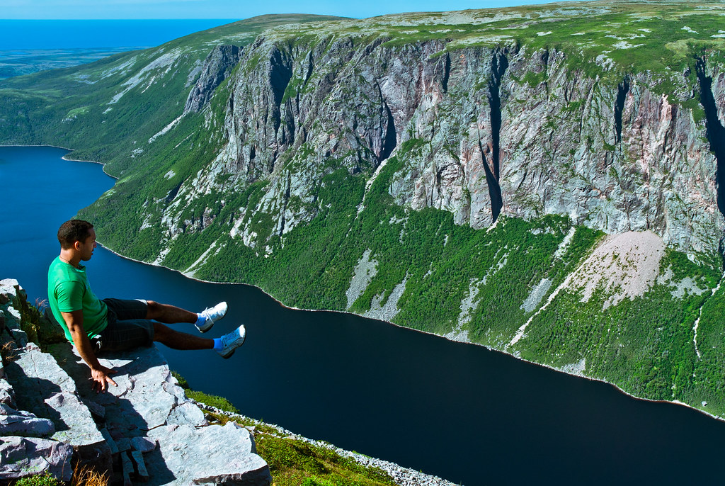On the Edge of the Cliff at 10 Mile Pond in Newfoundland Flickr