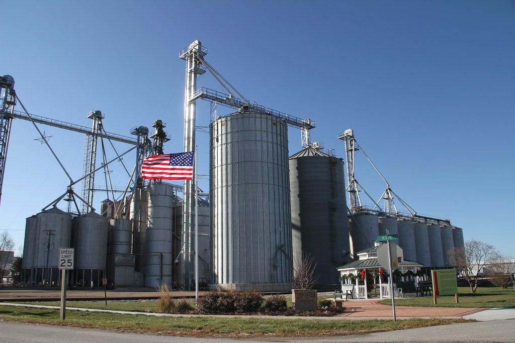 Congerville IL, Grain Elevator, Congerville Illinois, Woodford County