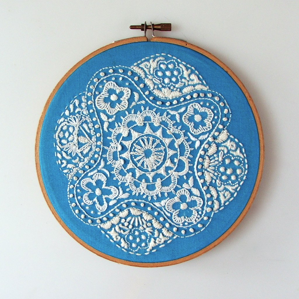 Embroidery hoop finishing How to finish a hooped embroider… Flickr