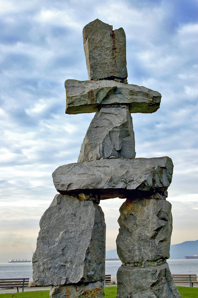 Inukshuk Inukshuk art in Vancouver, BC Perl Photography Flickr