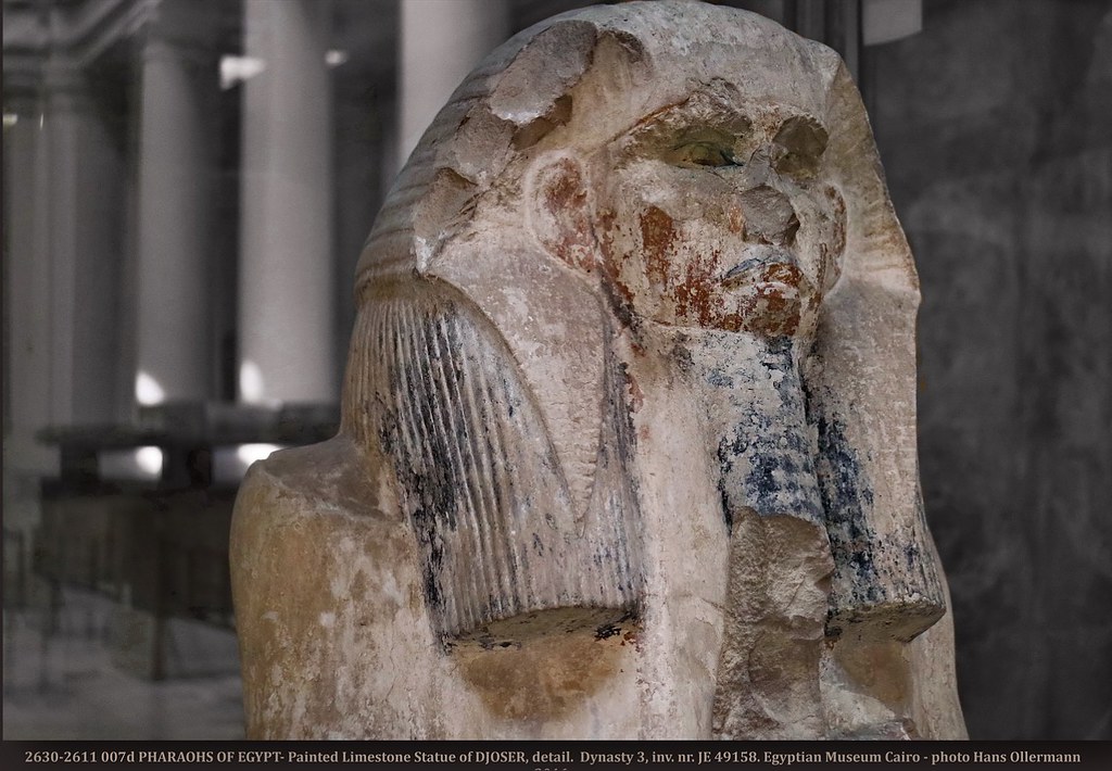 26302611 007d PHARAOHS OF EGYPT Painted Limestone Statue… Flickr