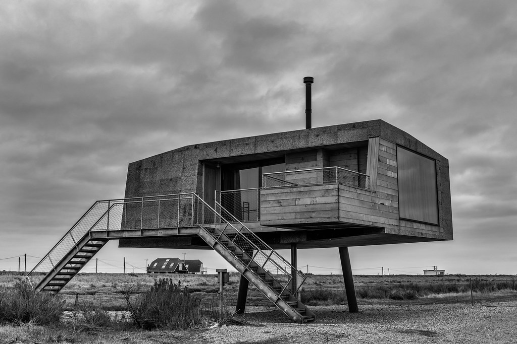 Brutality Stilted house in Lee Over Sands, that has a huge… Flickr