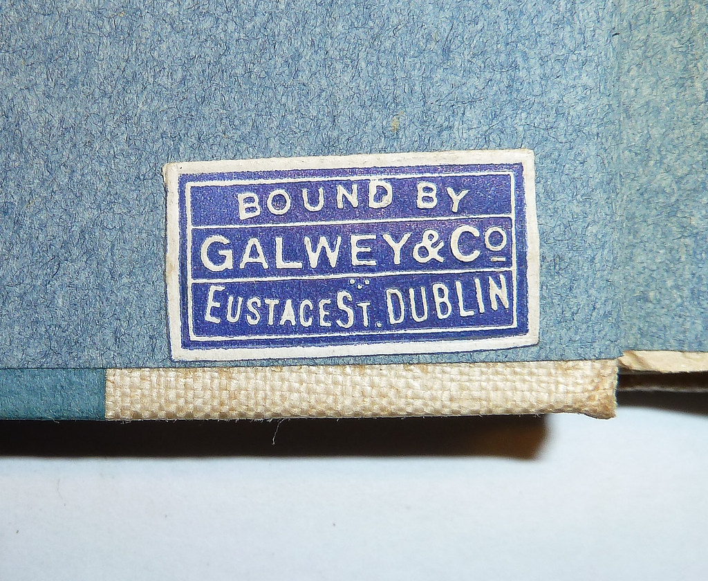 Galwey & Co. (Dublin, Ireland) Ticket of Dublin bookbinder… Flickr