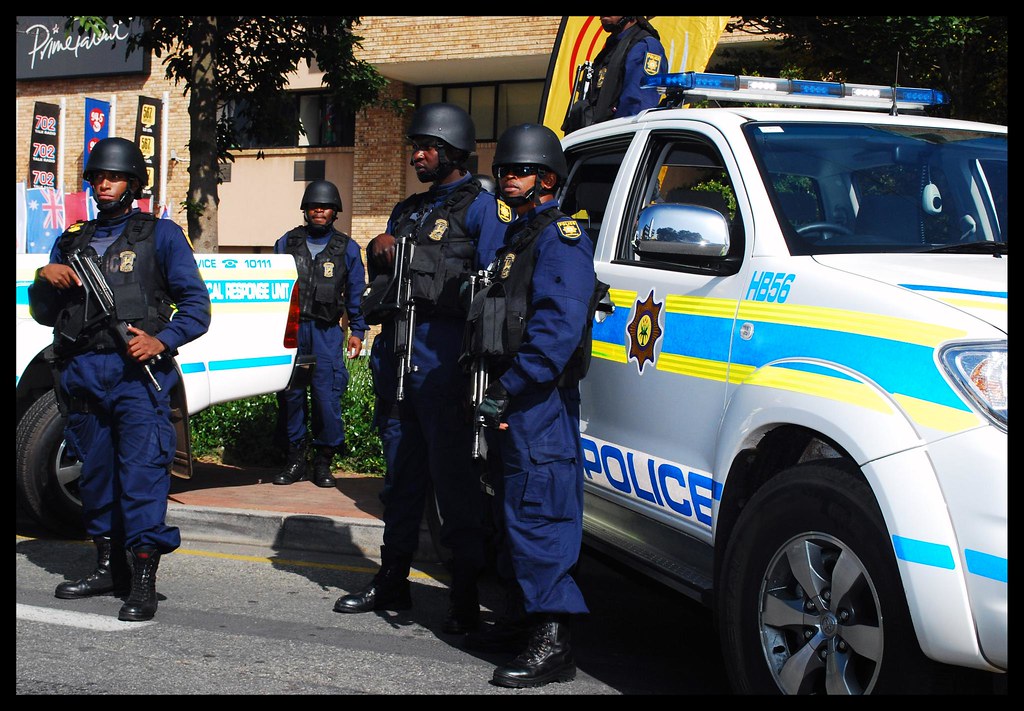 Police Demo The South African Police (SAPS) along with Tra… Flickr