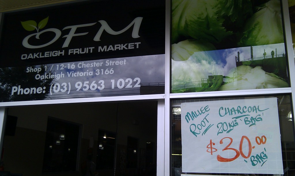 Mallee Root Charcoal at Oakleigh Fruit Market Mallee Root … Flickr