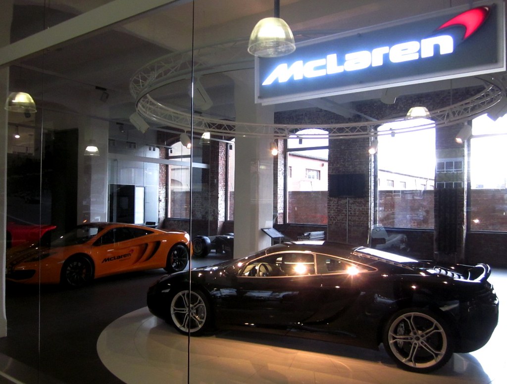 MCLAREN ARRIVED IN GERMANY DEALER SHOWROOM IN FRANKFURT a photo on