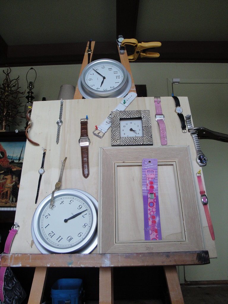 time connection watches, clocks in arrangement John Dykeman Flickr