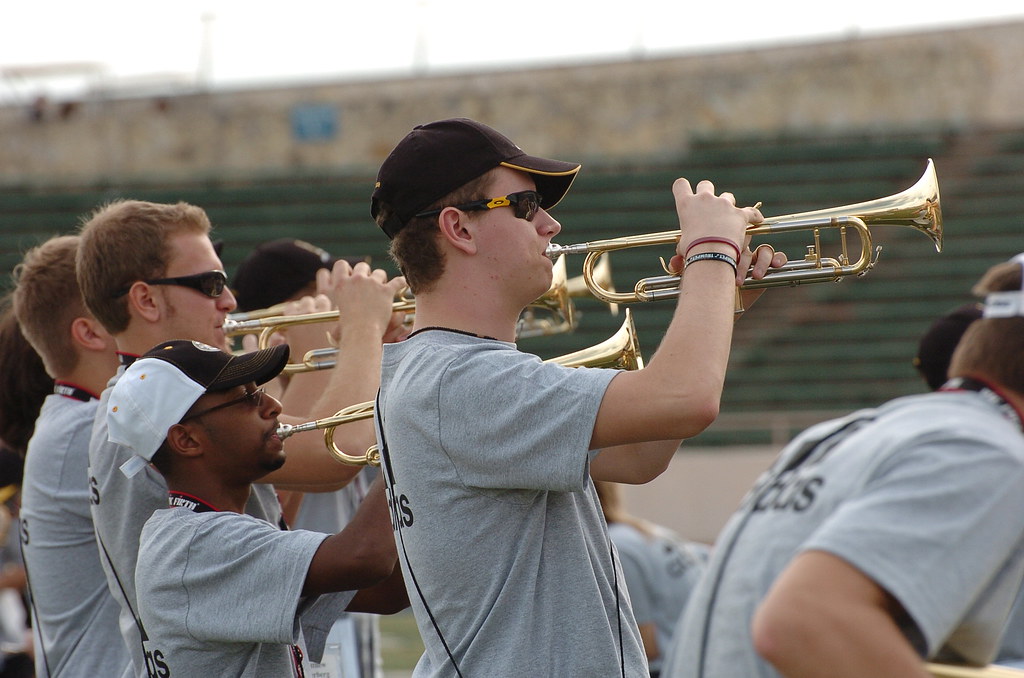 Band Practice Trumpet players in the US Army AllAmerican … Flickr