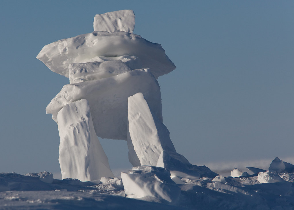 Snowman North Pole Style Ellesmere Island, Nunavut, Canada… Flickr