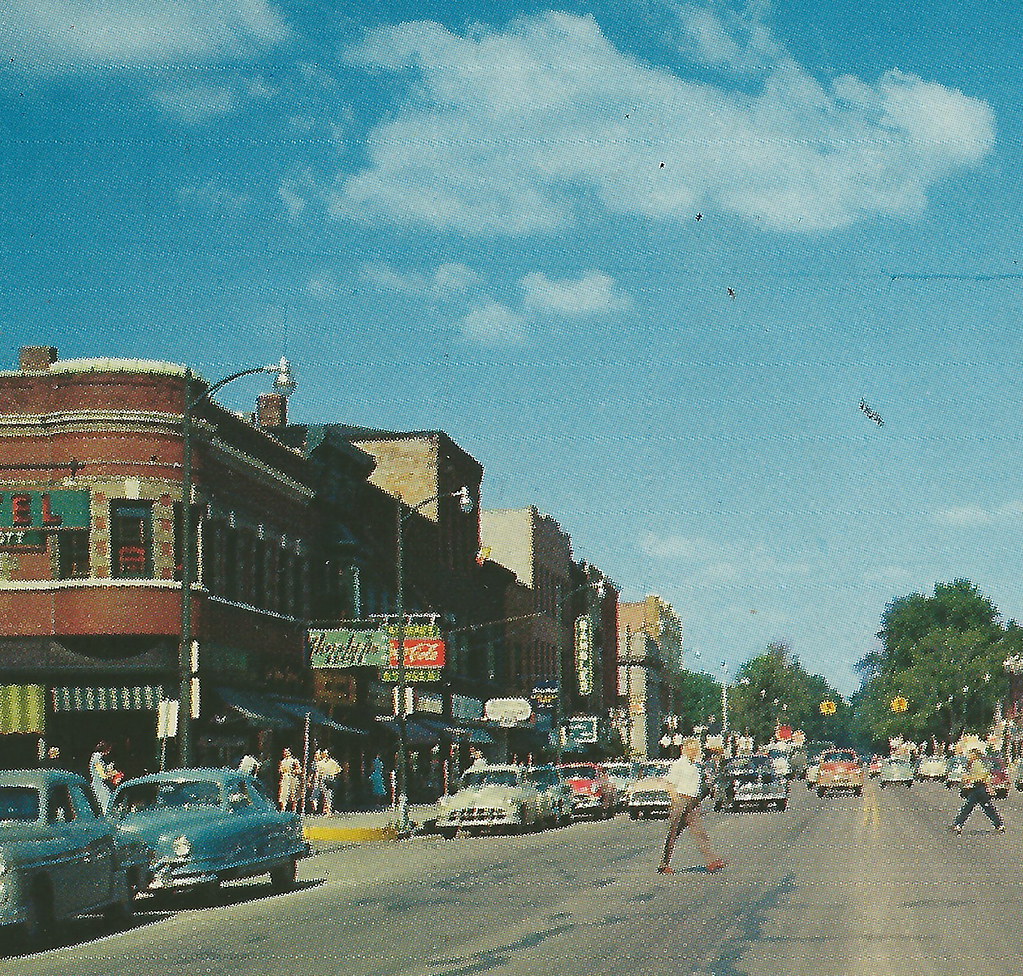 SW Sturgis MI 1950 Downtown Stores Businesses Homes HOTELS… Flickr