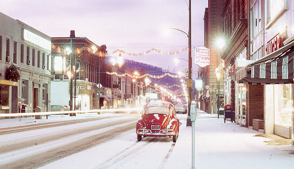 Xmas on Main Street Corning New York 1966 Lane Genealogy Flickr