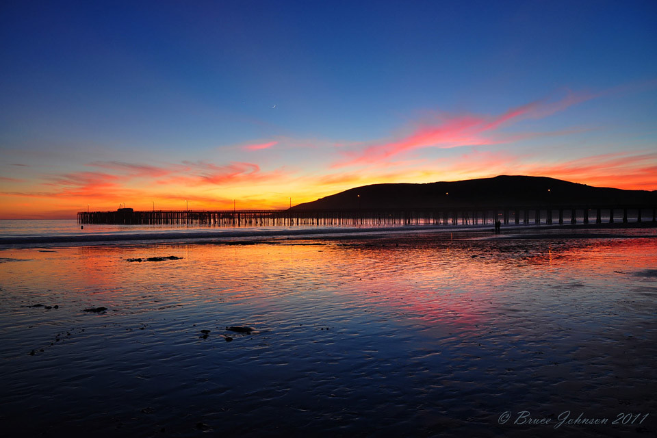 Avila Beach sunset, 112911 Bruce Johnsonslocal Flickr