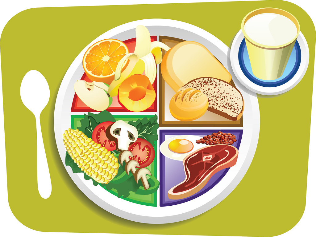 Food My Plate Breakfast Portions Vector illustration of Br… Flickr