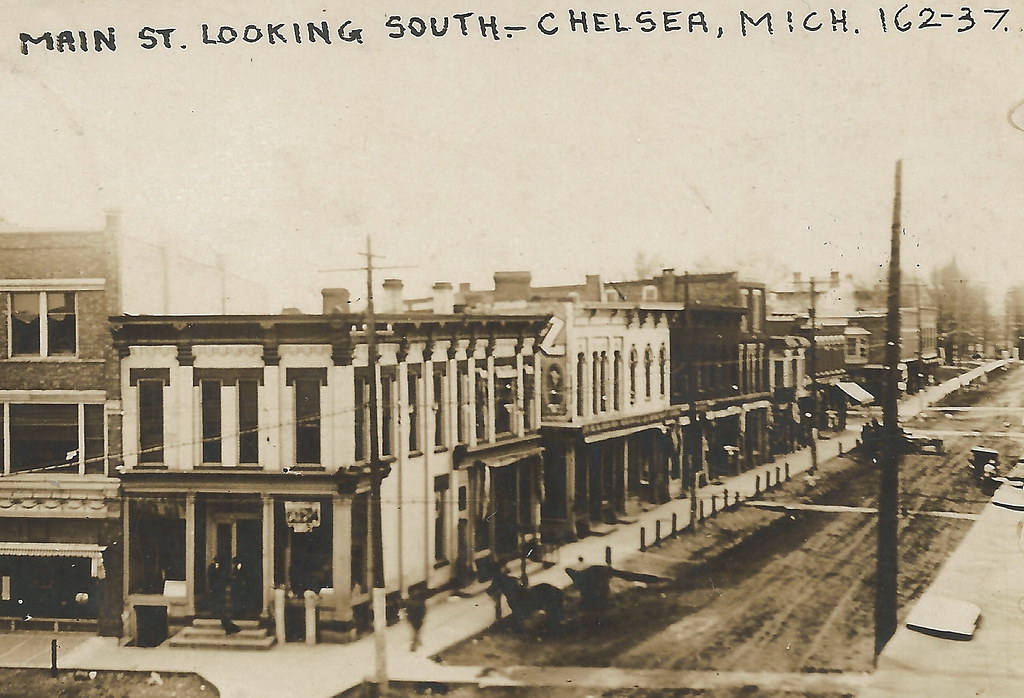 SE Chelsea MI RPPC 1911 East side of Main Street Downtown … Flickr