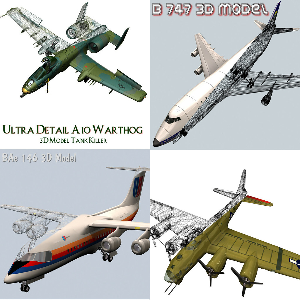 3D Model Aircraft 3D Model Aircraft in all airline and car… Flickr