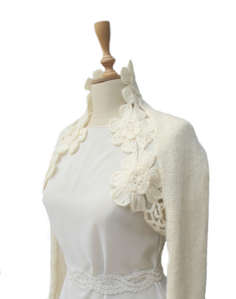 Mohair Ivory Shrug Available at my Etsy shop. please take … Flickr