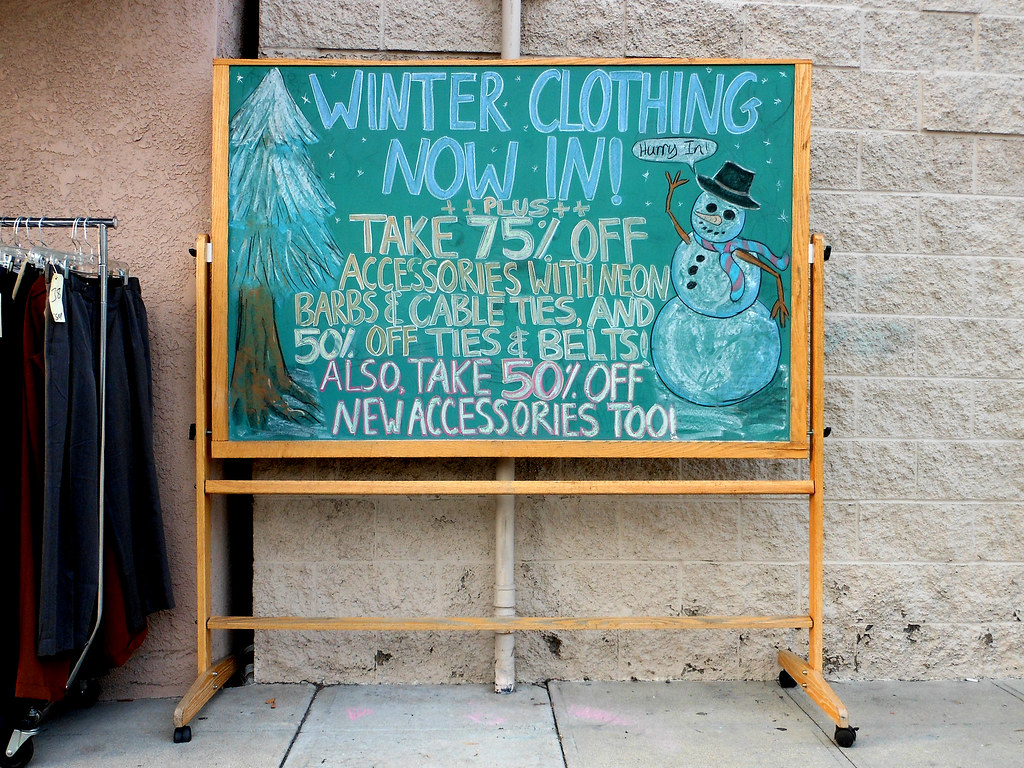 Winter Clothing Now In It's a Wrap in Burbank. Flickr