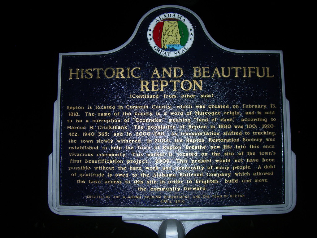 Repton Historic Marker Repton, Alabama Jimmy Emerson, DVM Flickr