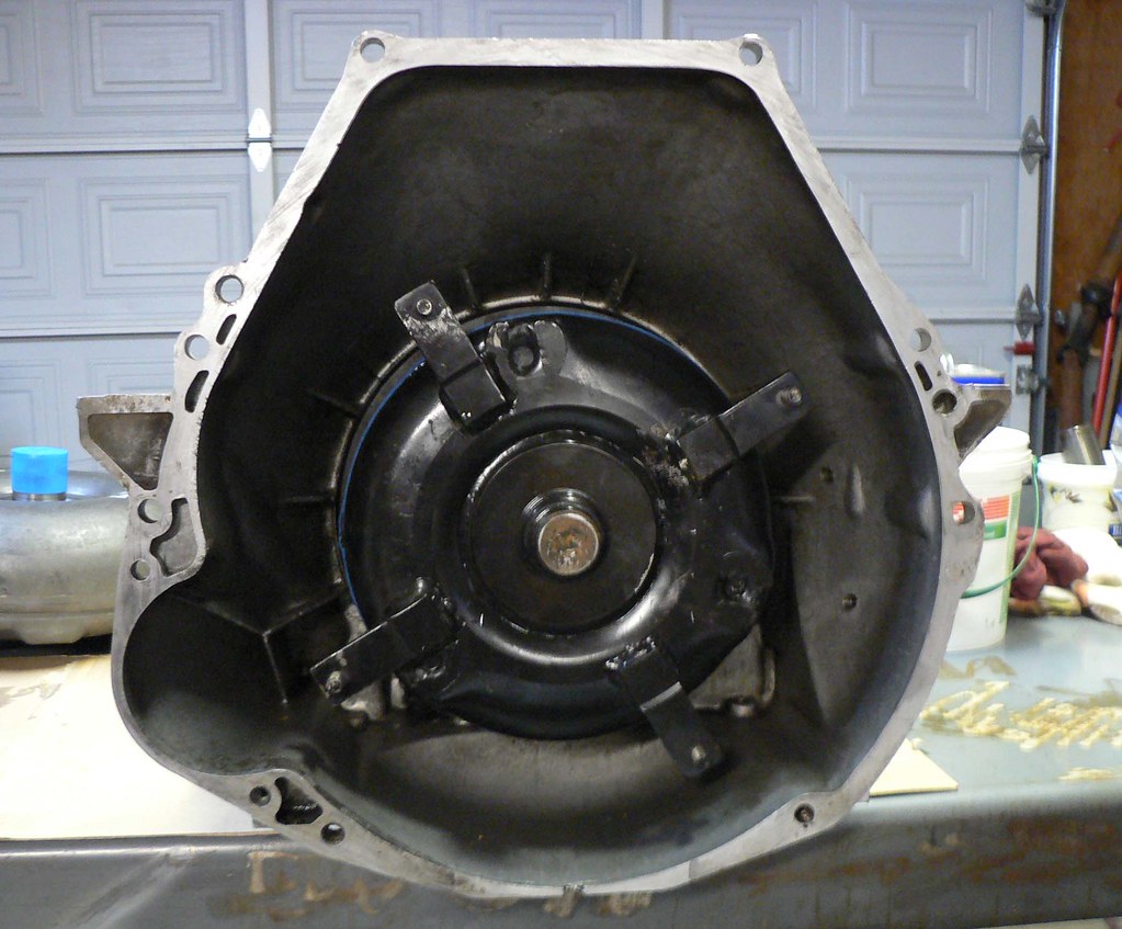 Torque Converter Installed in C6 Had to weld the bolts on,… Flickr