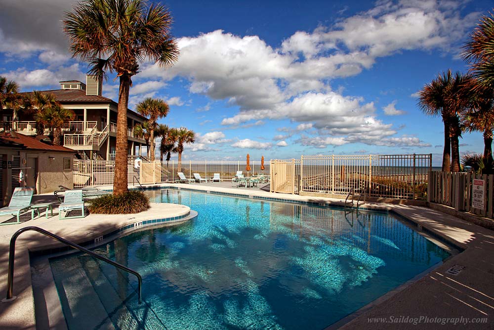 Palms in the Pool Took this at the Old Ponte Vedra Beach C… Flickr
