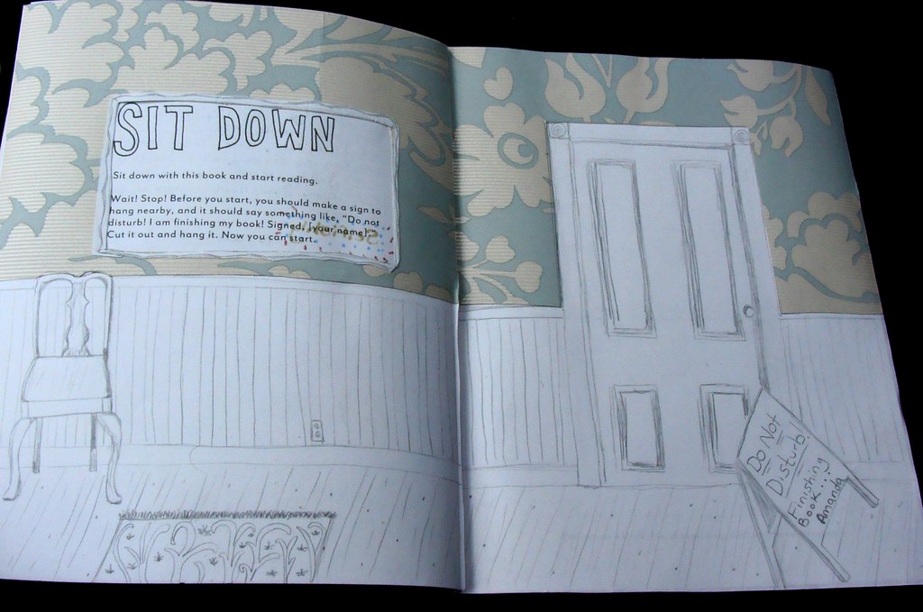 Sit Down Art Journal A page from Finish This Book by Keri… Flickr