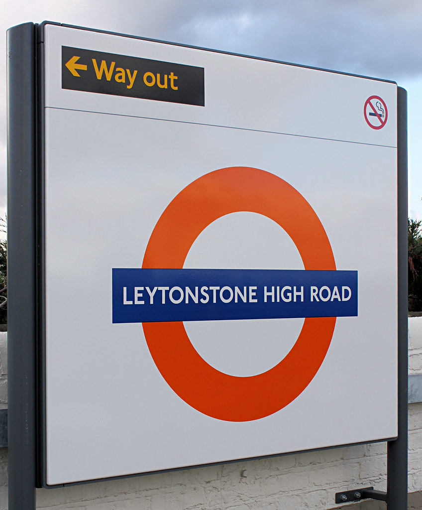 Leytonstone High Road Overground station Modern "panel" pa