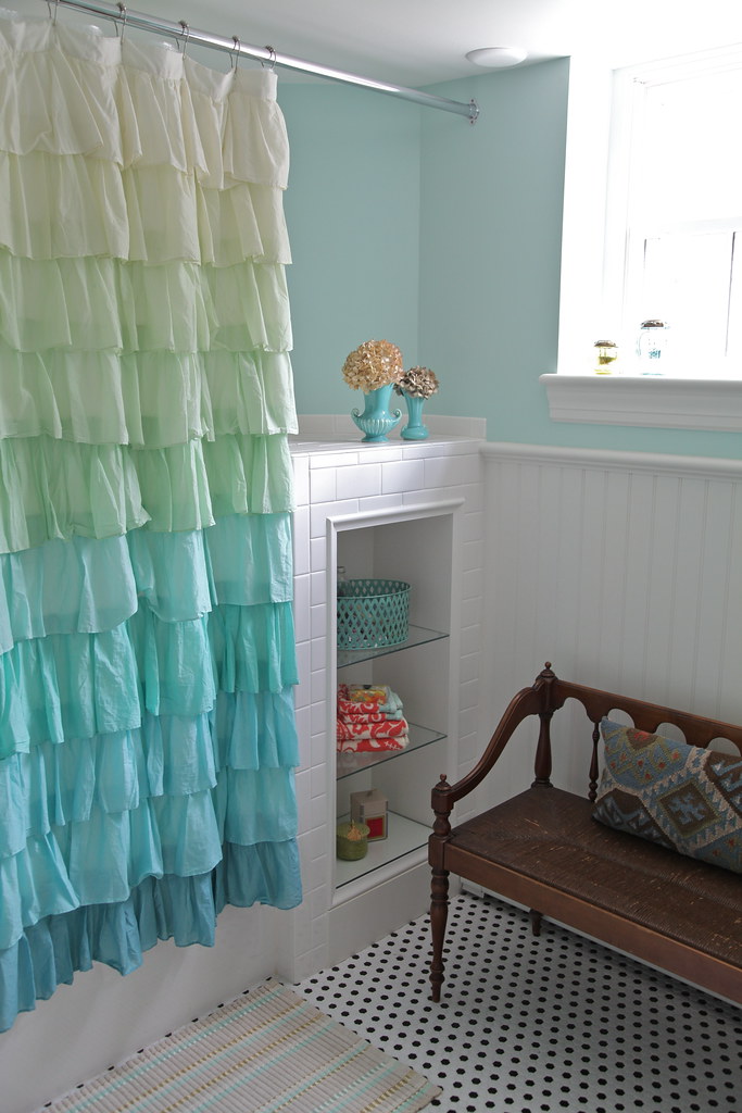 Guest bathroom oh how I love that shower curtain so worth… Flickr