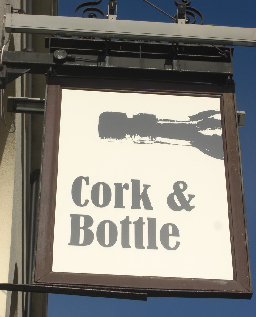 Paignton Pub Sign Cork and Bottle South Devon A new pub si… Flickr