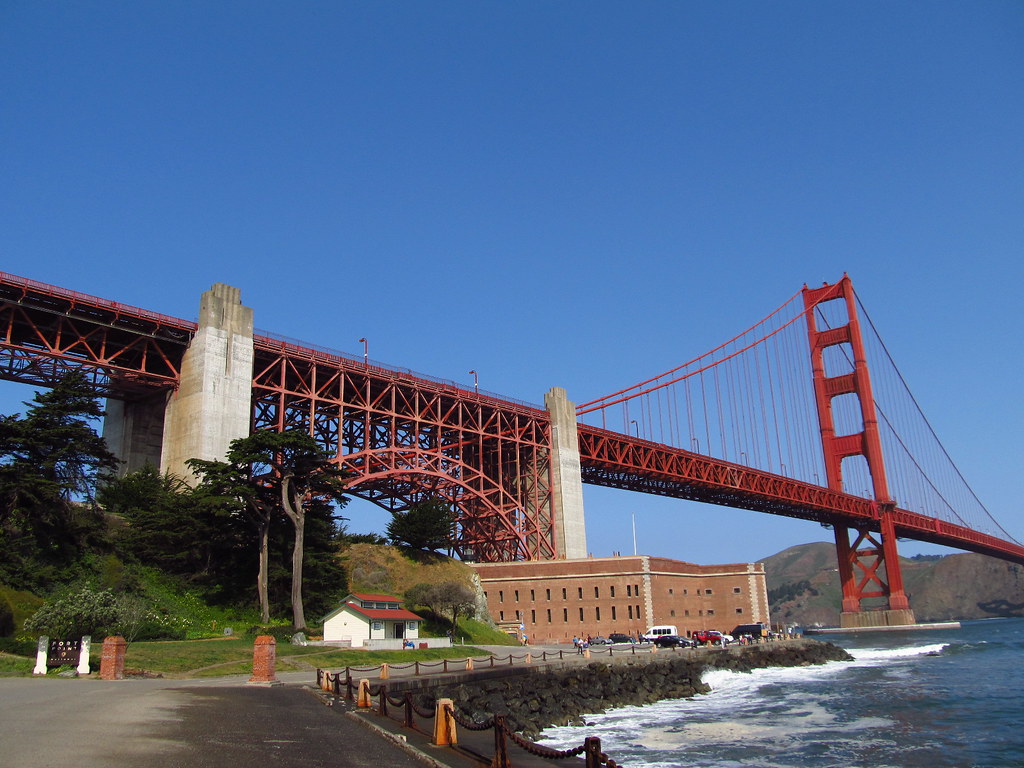 Fort Point Golden Gate Bridge Landscape From Marine Drive;… Flickr