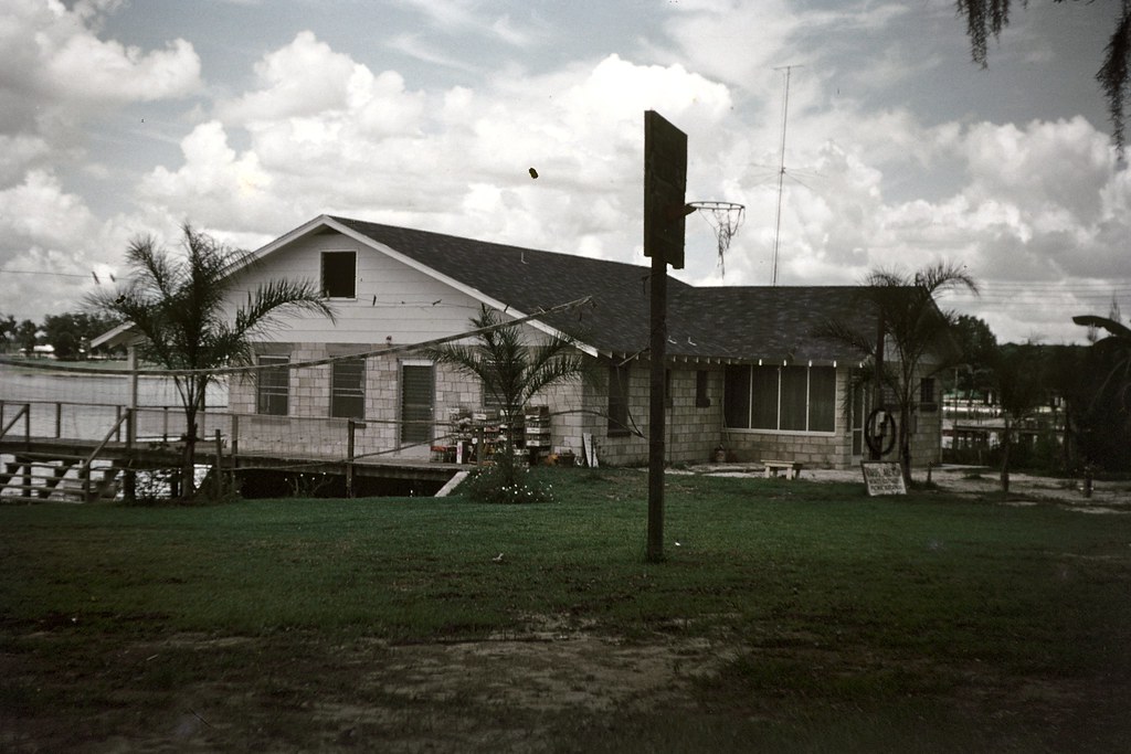 Lake Iola Irene Ward’s new home and pavilion, circa 1958. … Flickr
