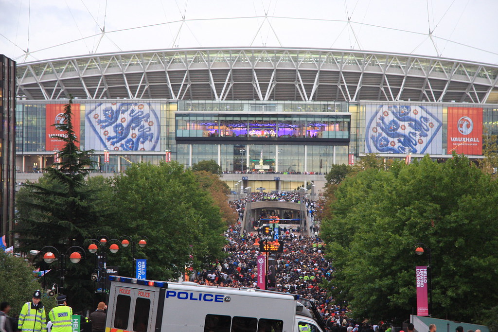 Wembley Stadium From the Tube station Ernest Bludger Flickr