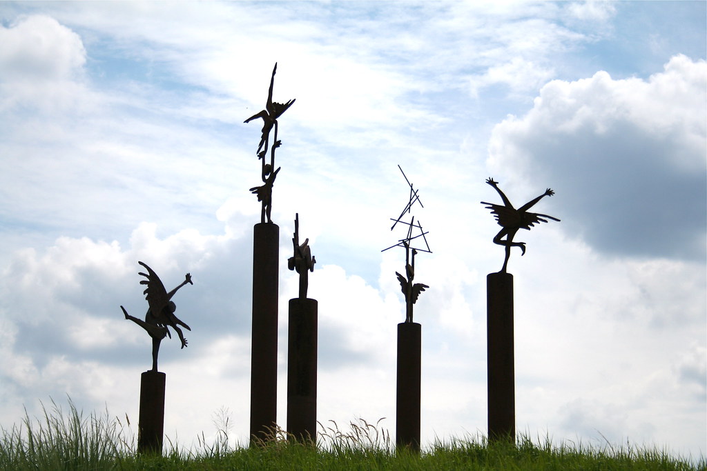Acrobat Angels Dance Against the Sky View Larger Size On B… Flickr