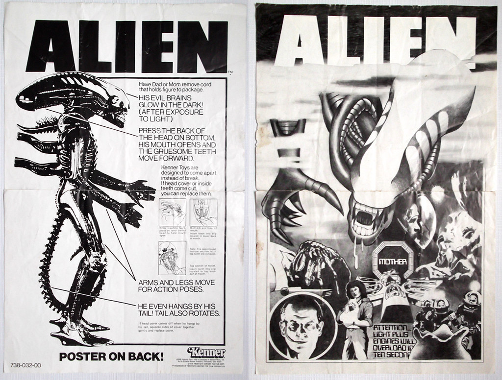 1979 Kenner ALIEN Toy Figure Poster Instruction Sheet Flickr