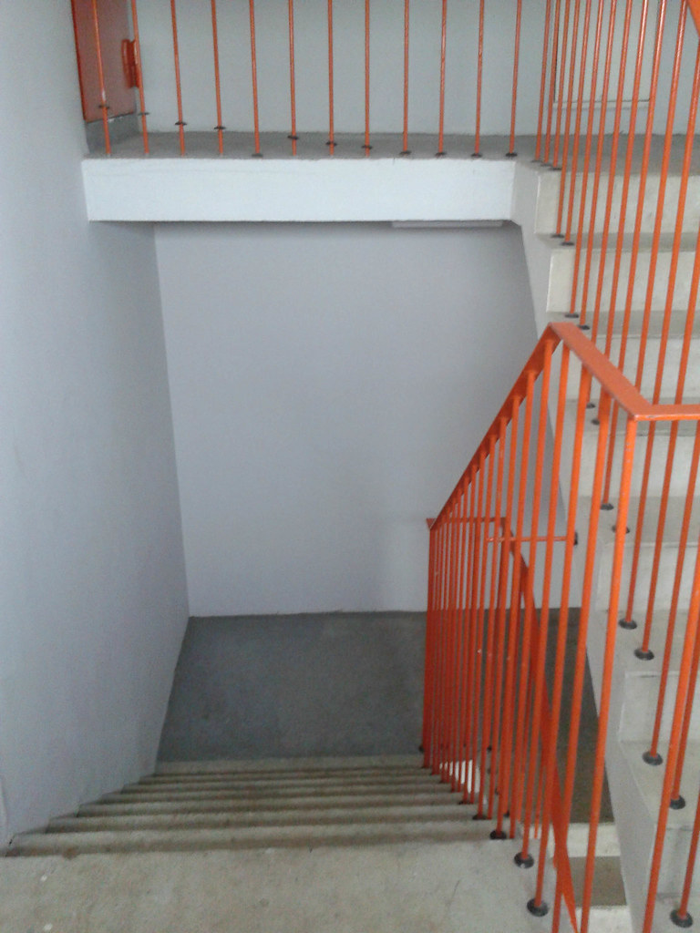 Stairs to Elevator Engine Room Photo position is floor 10.… Flickr