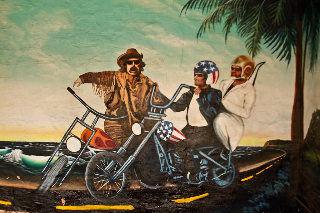 Easy Rider Mural A painted wall mural inside one of the di… Flickr