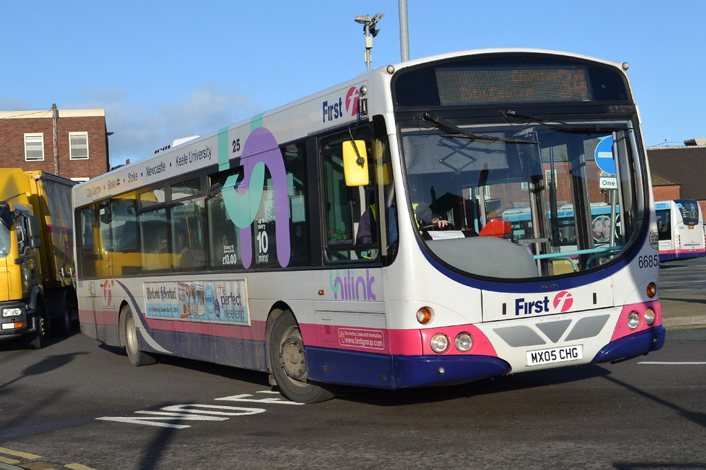 First Volvo B7RLE 66852.MX05CHG NewcastleunderLyme Flickr