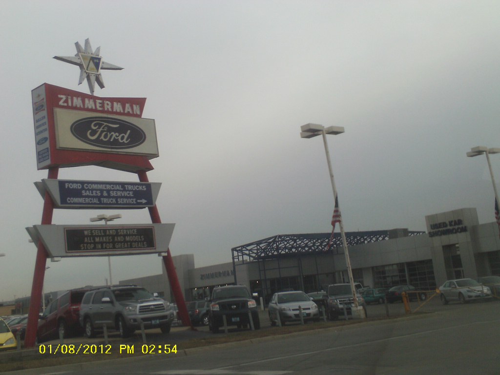 Zimmerman Ford Big old Googie sign for Ford dealer. St Cha… Flickr