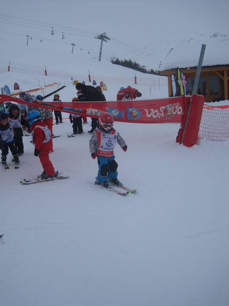 Ski holiday Reberty 037 Leo off on his first piste run Flickr