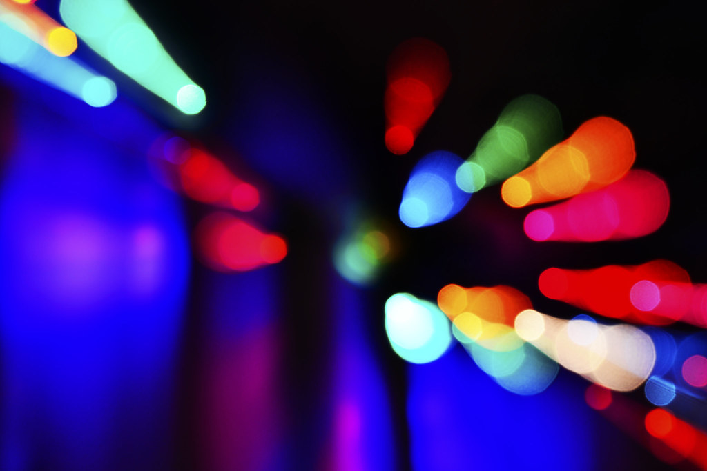 Lights experimenting with the christmas lights hung up out… Flickr