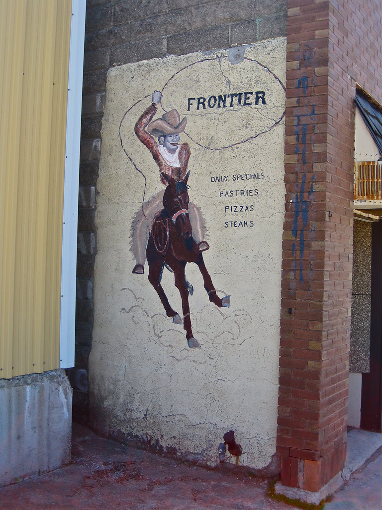 Frontier, Edgeley, ND A sign for a restaurant in Edgeley, … Flickr