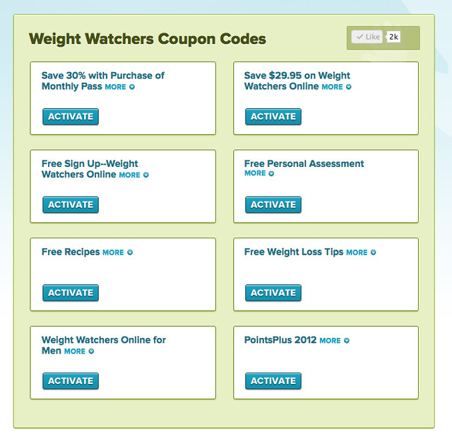 Weight Watchers Coupon Codes These are the current coupons… Flickr