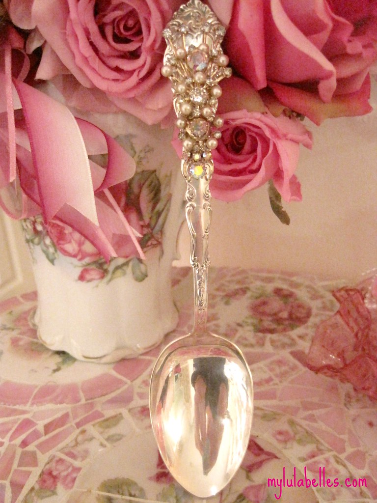 vintage jeweled spoon sandra Lujan Flickr