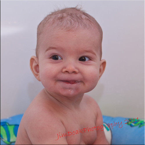 justintub My 6 month old grandson blowing bubbles in the … Flickr