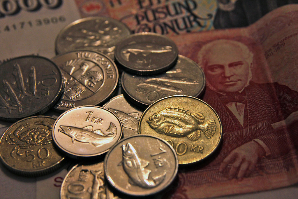 Islandske kroner Icelandic money, krónur Kjell Jøran Hansen Flickr