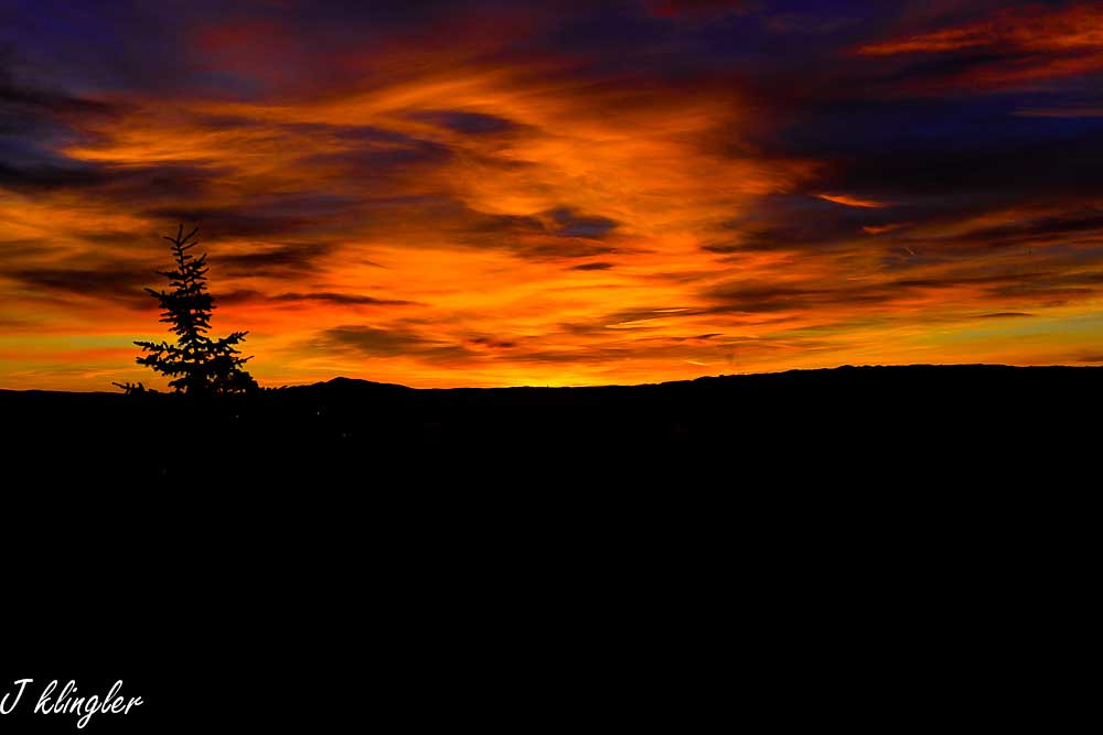 Laramie sun set at 7000' Laramie Wy. j kling Flickr